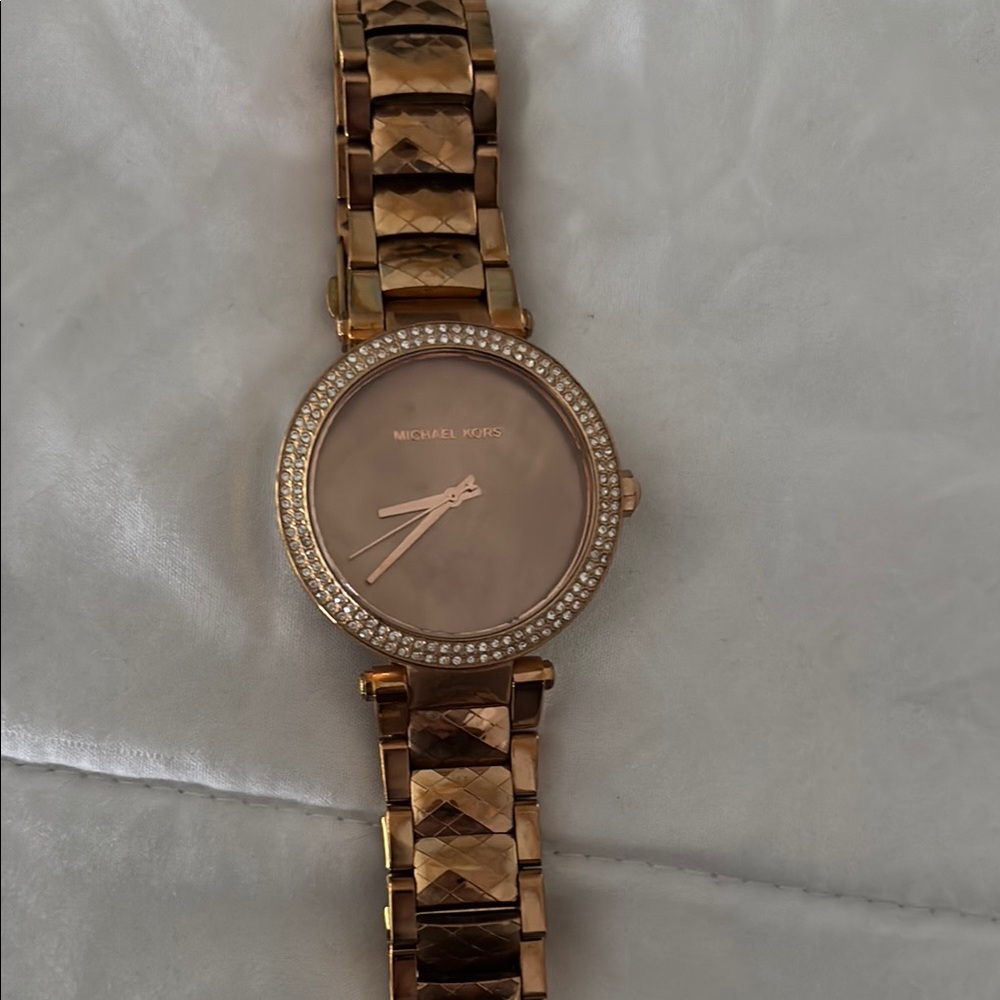 Michael Kors Rose Gold Women's Watch with Crystal Accents